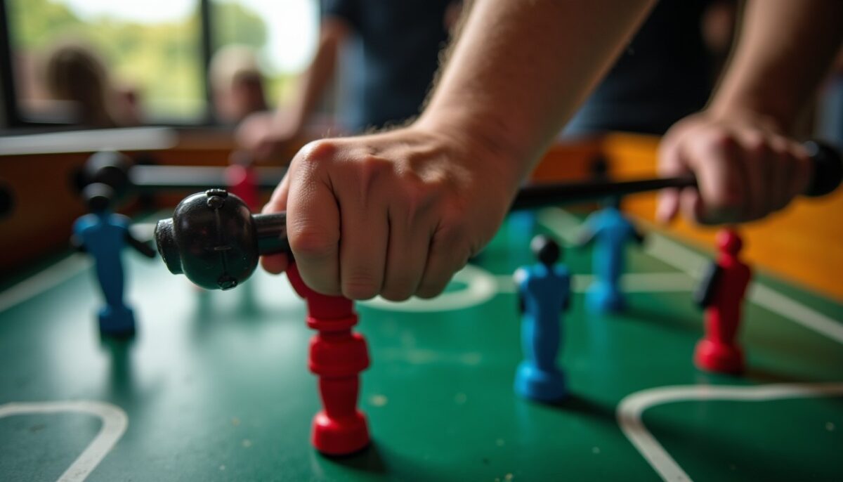 Baby-foot technique jeu : maîtriser la barre des demis et dominer le centre de la table