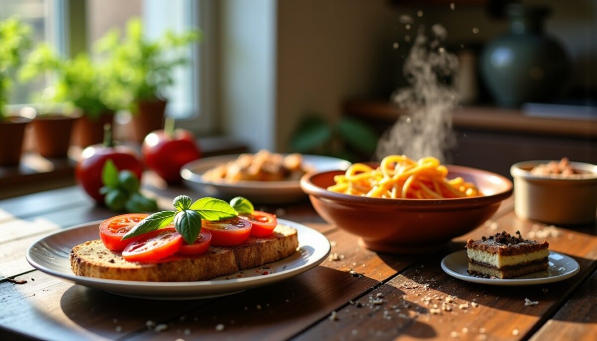 Menu italien entrée plat dessert : recettes complètes, étapes et choix faciles pour réussir